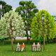 Sand Table Building Model Mixed Flower Old Street Tree Micro Landscape Tree Scene Model Tree Craft Model Tree