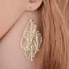 Universal metal earrings, simple and elegant design