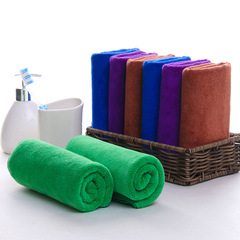 Colorful microfiber towel thickened and absorbent, quick-drying car towel, beauty salon hairdressing multi-purpose towel