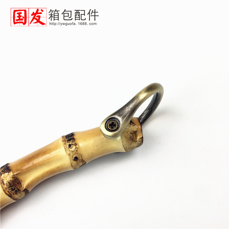 Especial: 15cm bambú brazalete de mano color original portátil bambú verdadero accesorios bolsos de mano   0633 - Mu