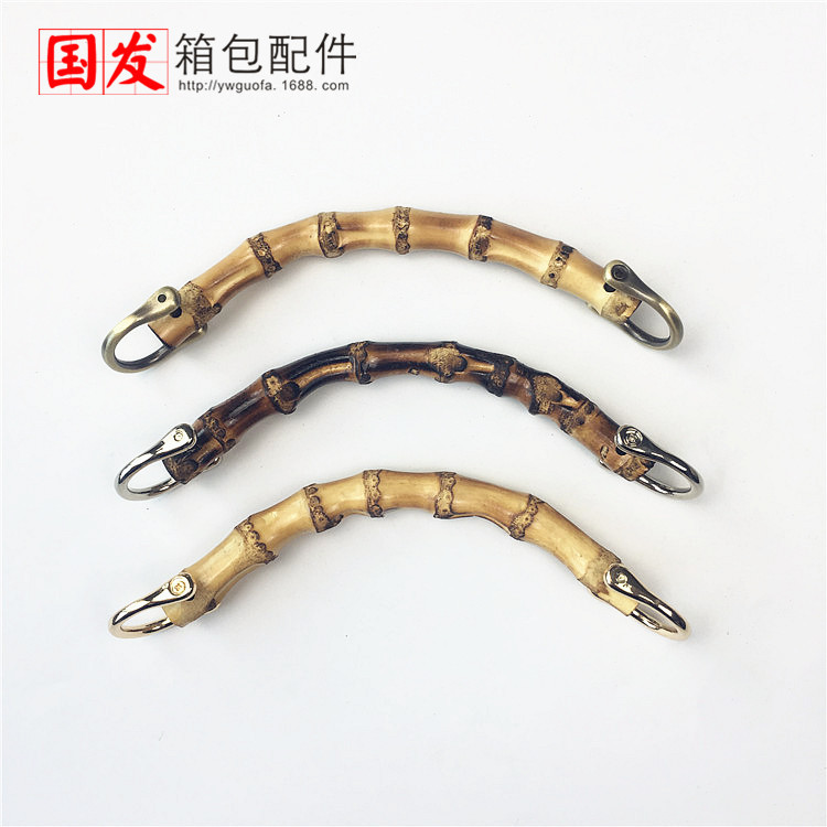 Especial: 15cm bambú brazalete de mano color original portátil bambú verdadero accesorios bolsos de mano   0633 - Mu