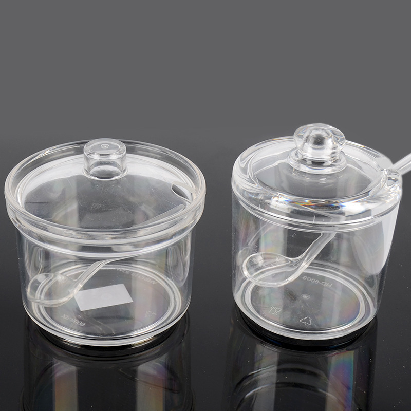 Wholesale acrylic PC seasoning can plastic transparent box soy sauce…