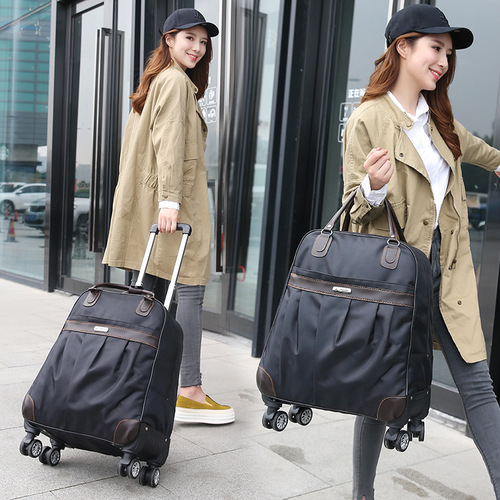 Universal wheel portable trolley bag travel bag women's trolley bag men's large capacity waterproof luggage bag boarding suitcase travel bag