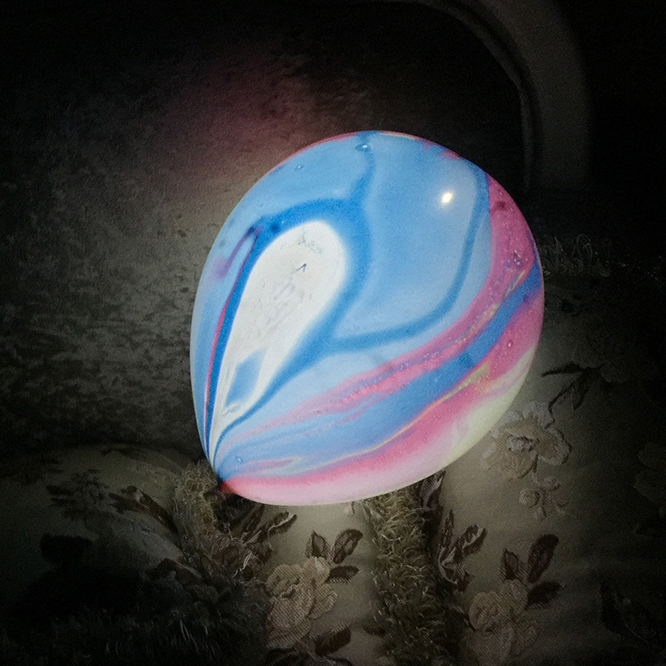 Globo luminoso de 12 pulgadas, globo led, bola de luz de nubes de colores engrosada, mercado nocturno, logotipo de impresión de regalo personalizado