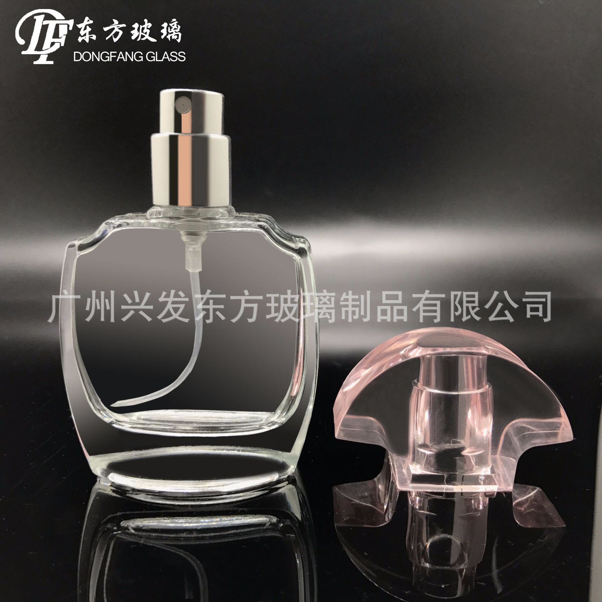 厂家模具香水瓶 30ml卡口喷雾玻璃瓶 船型沙林盖 玻璃包材