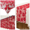 Christmas table cloth red lace table cloth Yipin red wedding lace table cloth Christmas flower table cloth curtain table flag