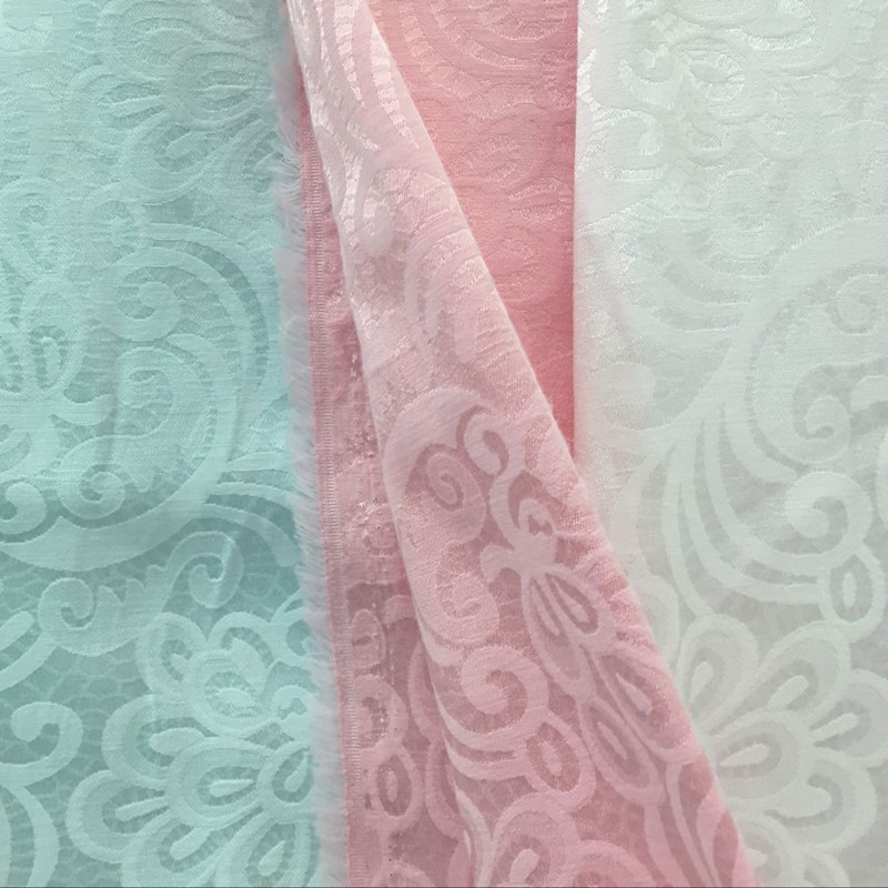 现货提花面料批发素色连衣裙衬衫服装汉服旗袍游戏服舞台服面料