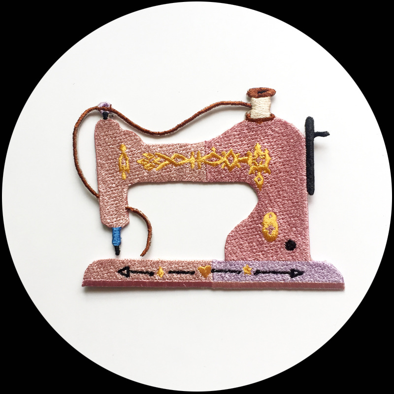 电脑刺绣花徽章可烫缝衣服牛仔皮衣后背服装服饰辅料无边布贴