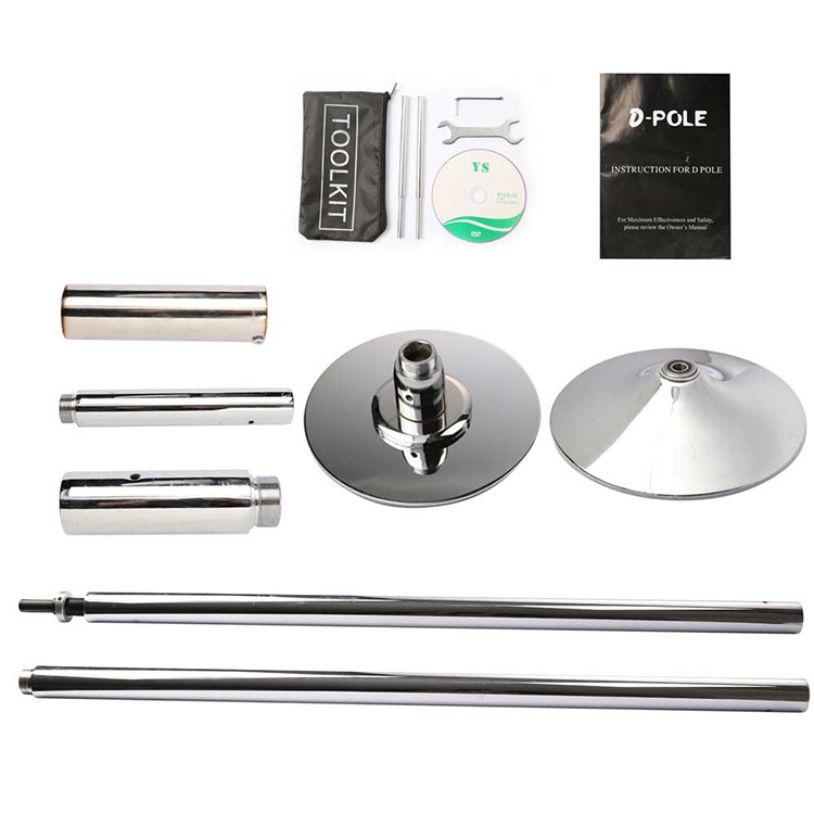 Transfronterizo caliente-venta equipo de la aptitud ajustable tubo de acero de la Danza del poste de la altura que gira el tubo fijo de la danza deportes al por mayor