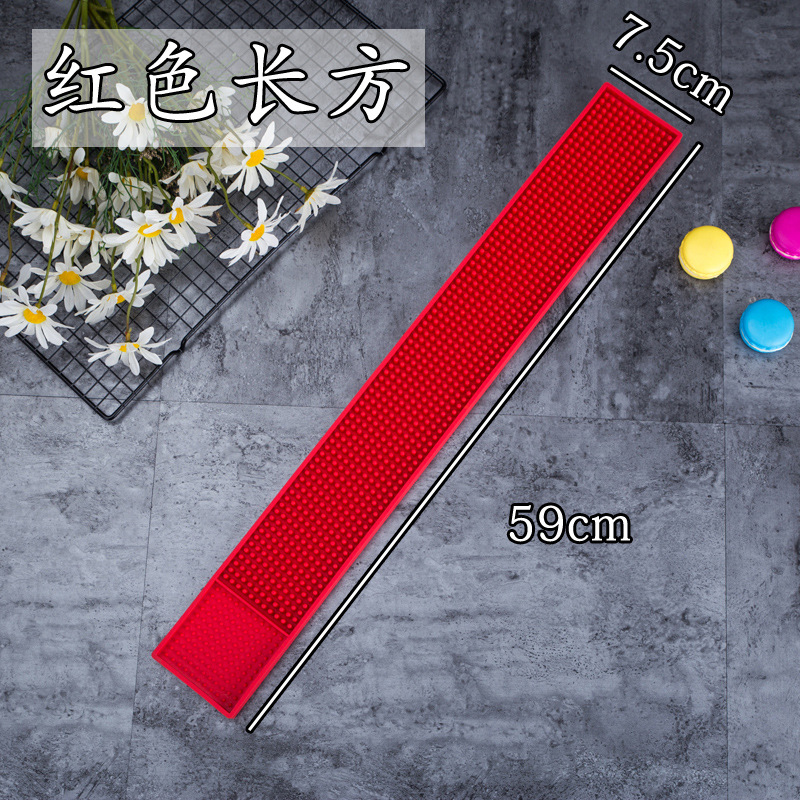 Rojo rectangular (59x7,5*1cm)