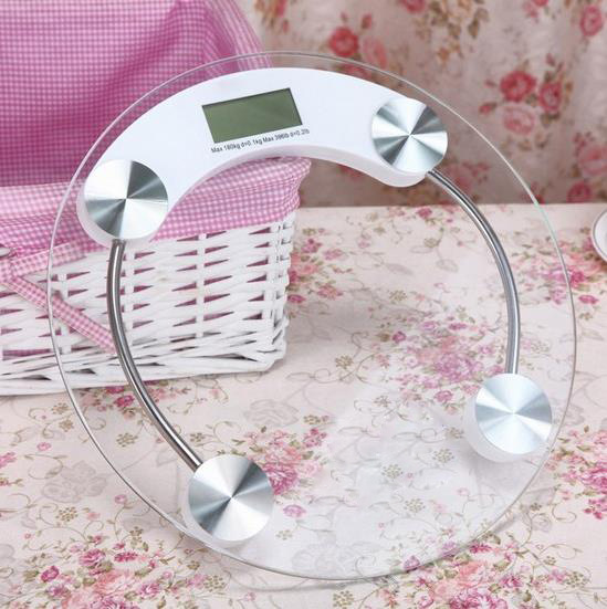 Suministro directo de fábrica Escala electrónica del cuerpo 33cm vidrio templado escala de peso Escala de Salud del hogar escala de peso electrónica
