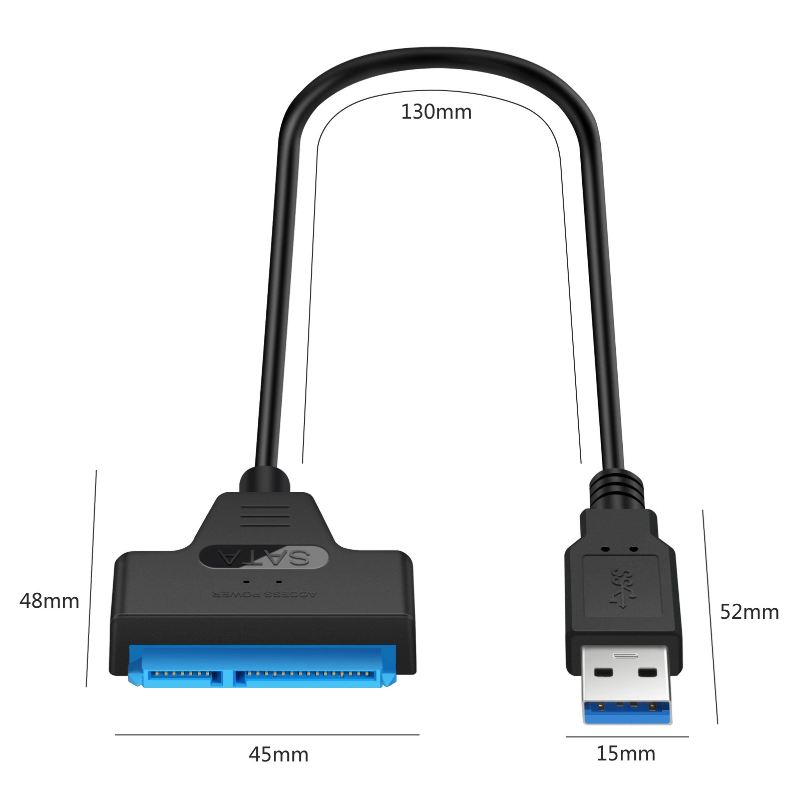 Служебный USB3.0 для кросс-бордеров: переходник SATA на USB, вращающийся кабель проводки 2,5-дюймовый SSD жесткий диск данные SATA