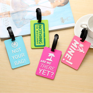 Luggage tag, fashionable bag, suitcase PVC, Amazon