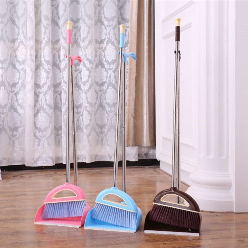 不锈钢扫地扫帚畚斗家用清洁软毛笤帚畚箕套扫扫把簸箕组合套装