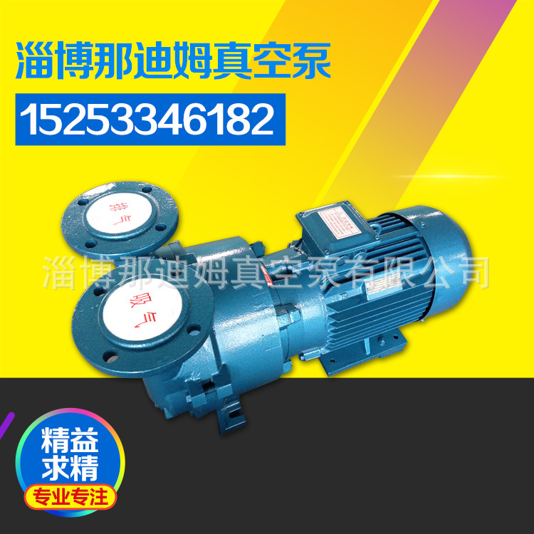 淄博博山2BV5161水环式真空泵铸铁 机泵直联不锈钢15KW水环真空泵