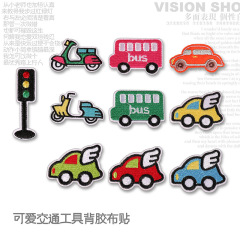 Exquisite and cute embroidered floral patch car patch for clothing, traffic light clothing decoration patch to repair holes, ironing