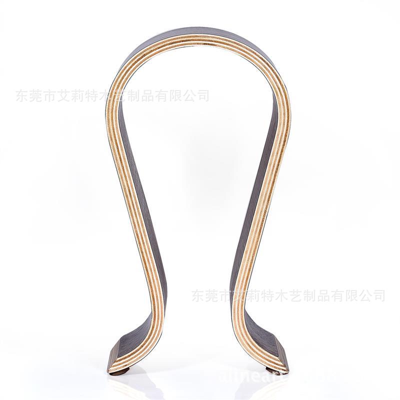 Soporte de auriculares alineart soporte de exhibición de nogal soporte de auriculares creativo soporte de auriculares en forma de U