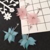 Korean new petal earrings Summer Lotus Eternal Flower Flower Earrings Female Long Susp earrings Mixed