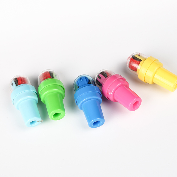 Nuevo japonés y coreano lindo niños de dibujos animados patrón de color sello de plástico rodillo de juguete sello de papelería