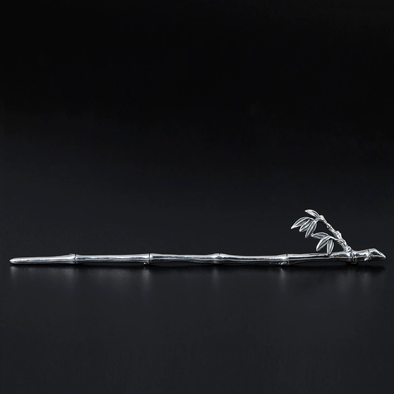 Суще? The input: 素十八 Retro ethnic Hanfu, hairgrip, bamboo hair accessory, Chinese hairpin, silver 925 sample, ethnic style