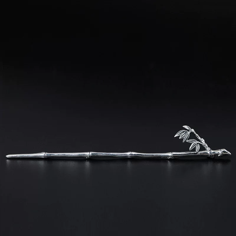 Суще? The input: 素十八 Retro ethnic Hanfu, hairgrip, bamboo hair accessory, Chinese hairpin, silver 925 sample, ethnic style