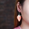 Fruit earrings, fresh strawberry, new collection, Korean style, wholesale