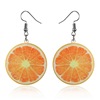 Fresh acrylic earrings, fruit summer accessory, Korean style, wholesale