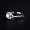 Platinum fashionable trend zirconium, wedding ring, jewelry, suitable for import