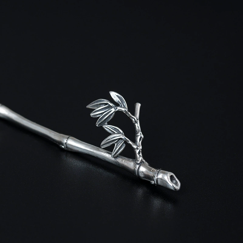 Суще? The input: 素十八 Retro ethnic Hanfu, hairgrip, bamboo hair accessory, Chinese hairpin, silver 925 sample, ethnic style