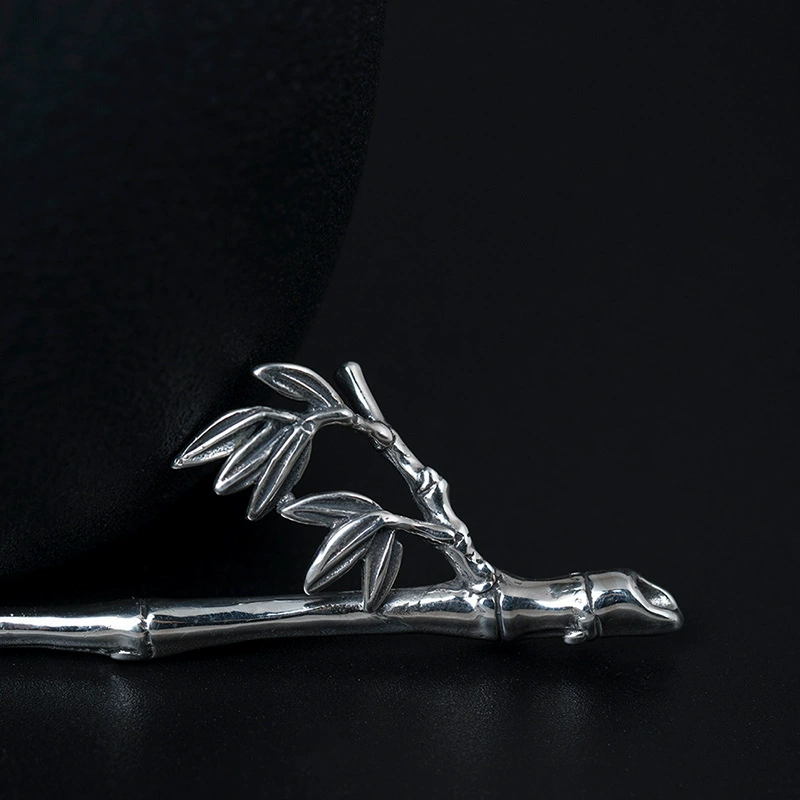 Суще? The input: 素十八 Retro ethnic Hanfu, hairgrip, bamboo hair accessory, Chinese hairpin, silver 925 sample, ethnic style