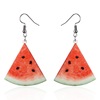 Fruit earrings, fresh strawberry, new collection, Korean style, wholesale