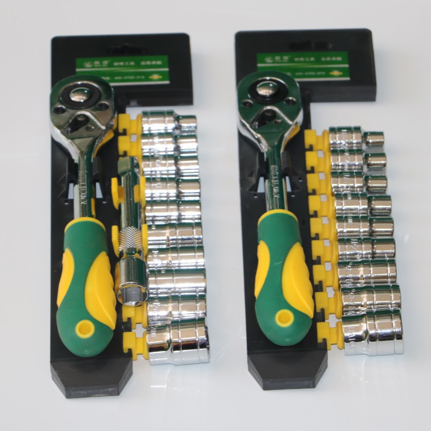 塑夹套筒快速12件套鉻钒钢10件套头组套机修工具套装五金工具批发