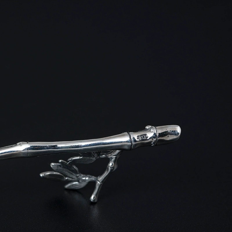 Суще? The input: 素十八 Retro ethnic Hanfu, hairgrip, bamboo hair accessory, Chinese hairpin, silver 925 sample, ethnic style