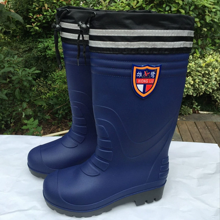 Новые очень большие размеры, теплые резиновые сапоги с высоким стволом, мужские хлопковые сапоги, очень большие нескользящие рабочие непромокаемые сапоги на флисовой подкладке, резиновая Водная обувь