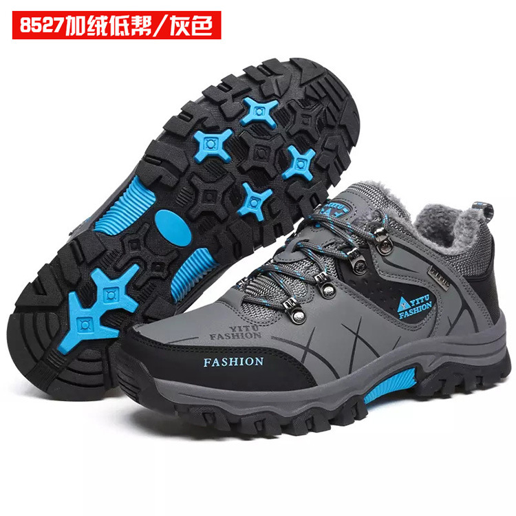 Nuevos zapatos de viaje de Montañismo al aire libre para hombres deportivos casuales para correr zapatos de hombre de otoño e invierno con forro polar cálido zapatos al aire libre de alta calidad