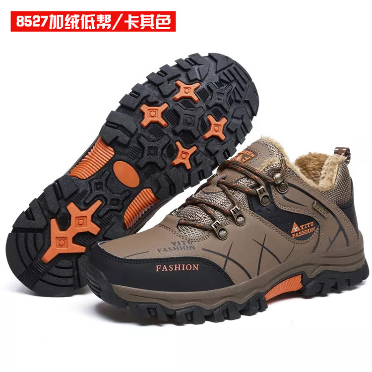 Nuevos zapatos de viaje de Montañismo al aire libre para hombres deportivos casuales para correr zapatos de hombre de otoño e invierno con forro polar cálido zapatos al aire libre de alta calidad