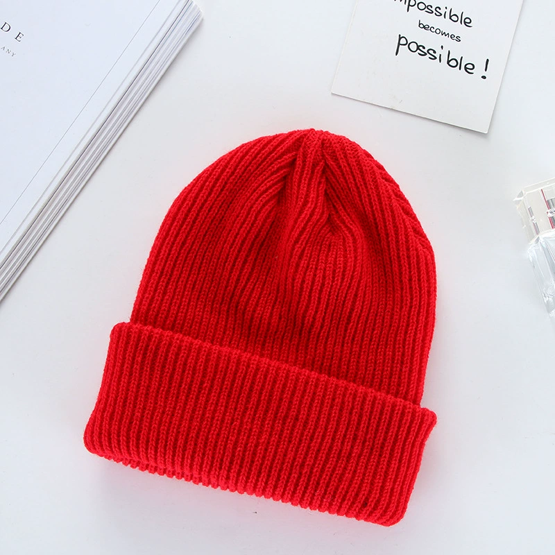 Thick Winter Knit Beanie Hat, Unisex Adult, Cuffed Ribbed Design, Warm & Versatile