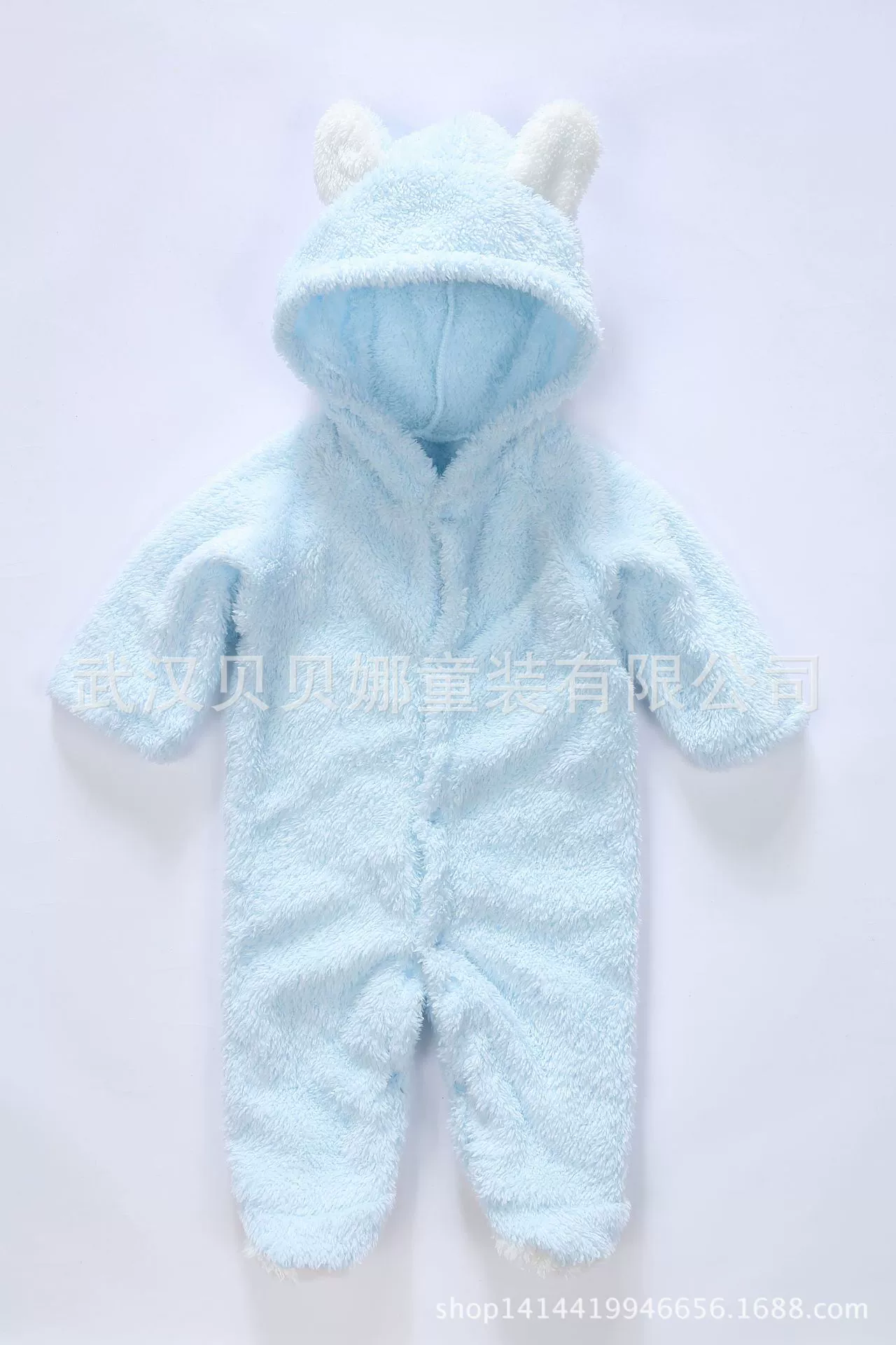 Roly-poly bodysuit (Berbernn Hayi) velvet animal onesie, Korean style, sizes 0–12M