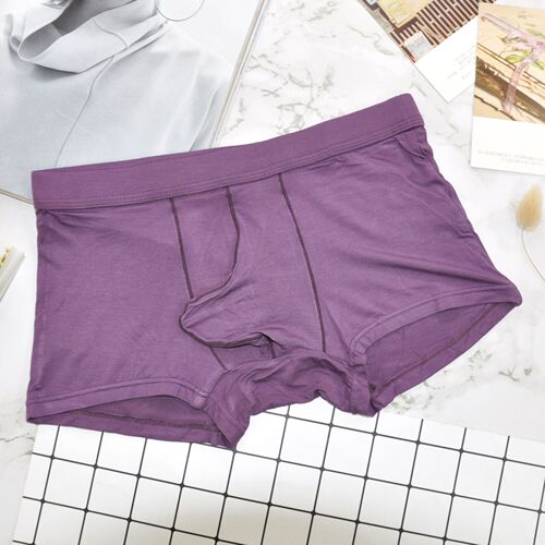Modal mid-waist breathable boxer briefs with bullet separation U convex elephant trunk personalized breathable u convex bag men's underwear
