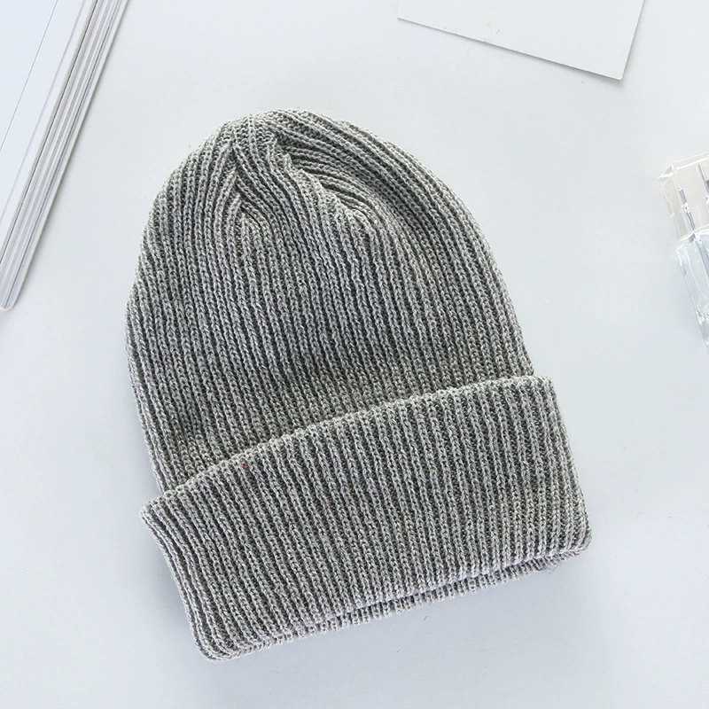Thick Winter Knit Beanie Hat, Unisex Adult, Cuffed Ribbed Design, Warm & Versatile