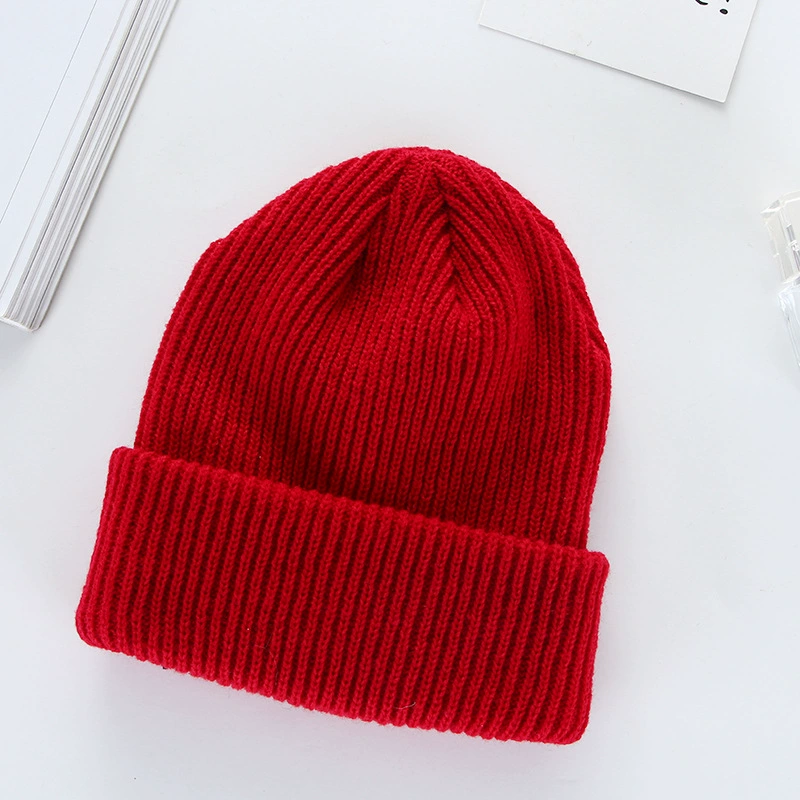 Thick Winter Knit Beanie Hat, Unisex Adult, Cuffed Ribbed Design, Warm & Versatile