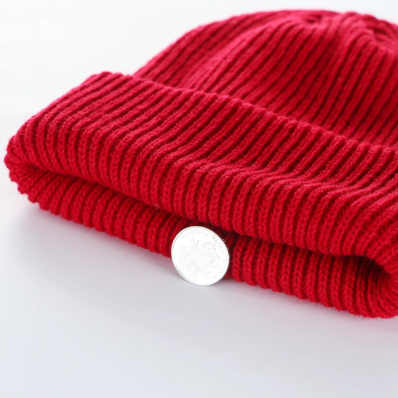 Thick Winter Knit Beanie Hat, Unisex Adult, Cuffed Ribbed Design, Warm & Versatile
