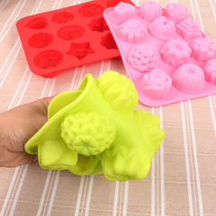 硅膠冰格DIY烘焙模具硅膠蛋糕模布丁果凍巧克力凍模兒童輔食盒