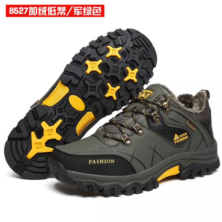 Nuevos zapatos de viaje de Montañismo al aire libre para hombres deportivos casuales para correr zapatos de hombre de otoño e invierno con forro polar cálido zapatos al aire libre de alta calidad