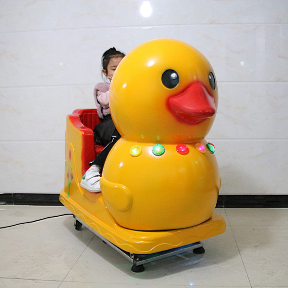 2025 New Little Duck Children's Coin-Operated Rocking Car Factory Direct Sales Baby Electric with Music Remote Car Commercial