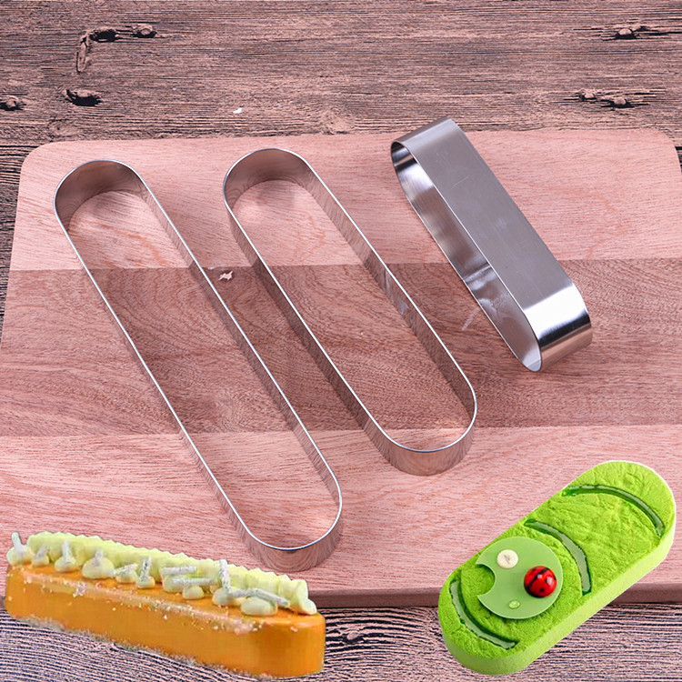 Lightning Puff Oval Rectangular Strip Mousse Circle Small Medium Large Mini West Point Cookie Cutting Mold Baking Tool