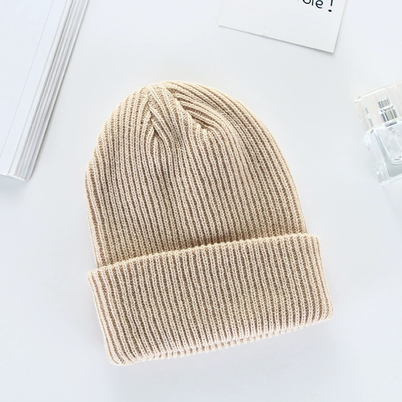Thick Winter Knit Beanie Hat, Unisex Adult, Cuffed Ribbed Design, Warm & Versatile