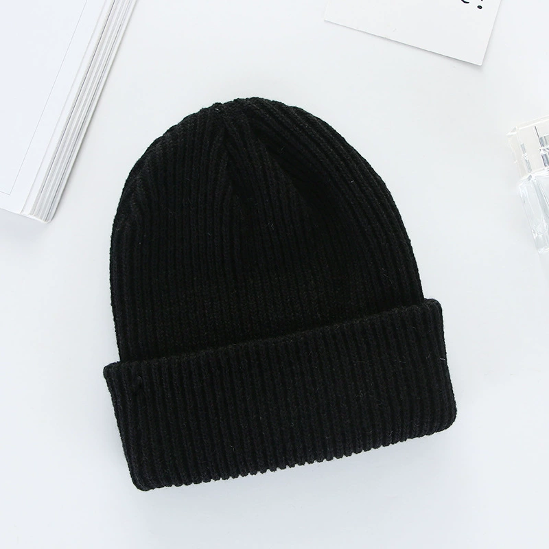 Thick Winter Knit Beanie Hat, Unisex Adult, Cuffed Ribbed Design, Warm & Versatile