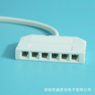 厂家批发杜邦分线盒led灯橱柜灯6孔杜邦口接线盒灯具焊接线分线盒|ms