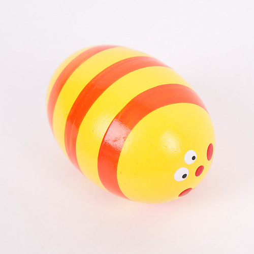 Wooden sand eggs, wooden sand balls, simulated eggs for infants and toddlers, early education toys, Orff percussion instruments